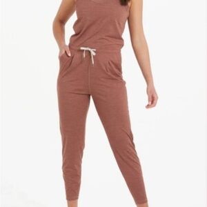 Vuori Lux Harem Jumpsuit in Dark Terracotta